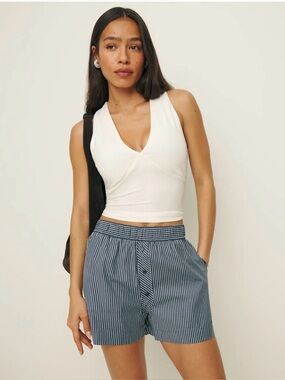 Reformation Billy Short Blue - Size L